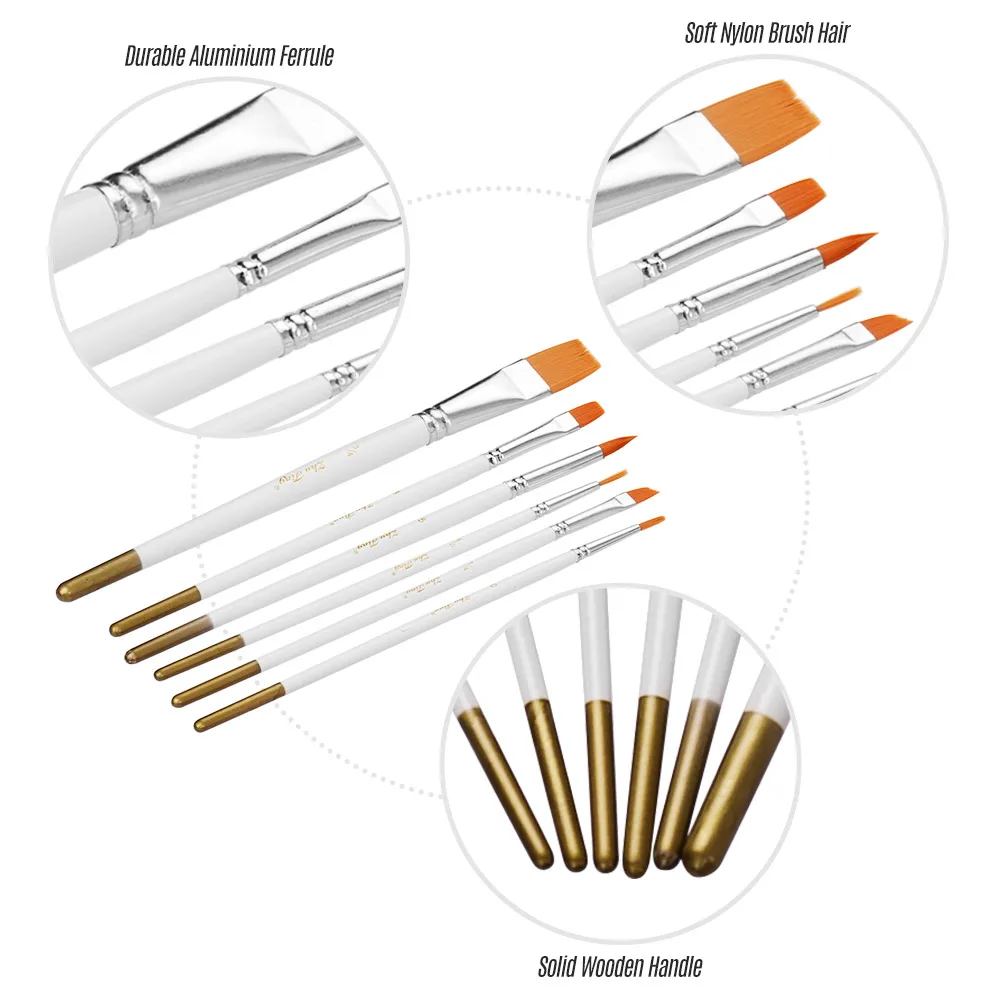 Набор для жирной краски лица пигментная смазка 6 кистей-кистей 12 цветов |