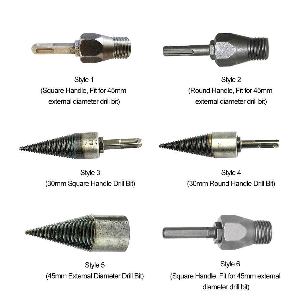 6 видов дровяных Сверл с ручкой для дров буровые сверла аксессуары инструментов
