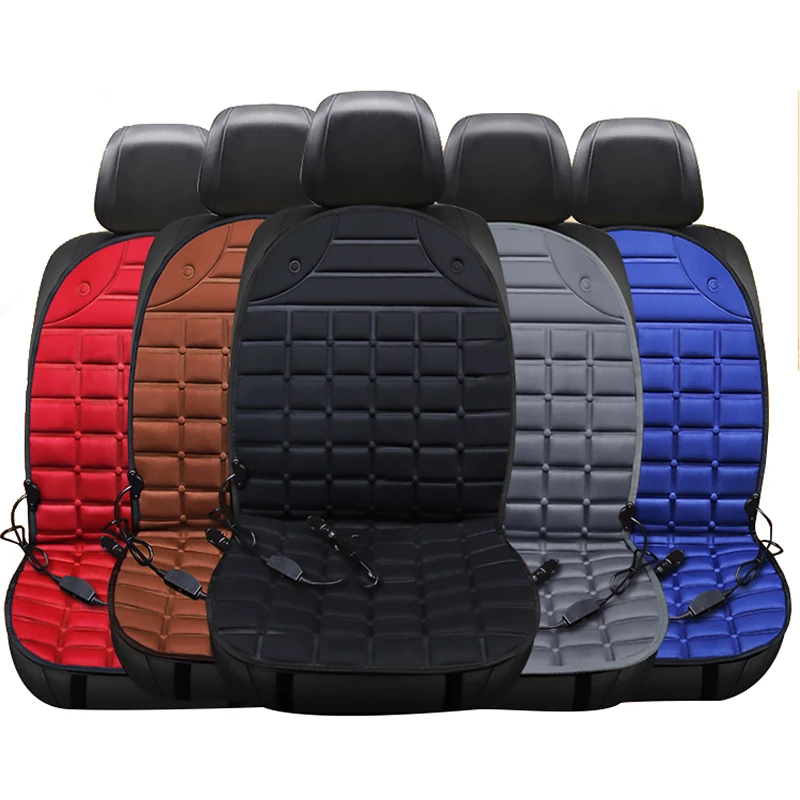 

New Universal Fit Car Heating Seat Cover Autumn Winter Warm Seat Cushion 5 Colors Safe Automobile 12V Car Seat Protector