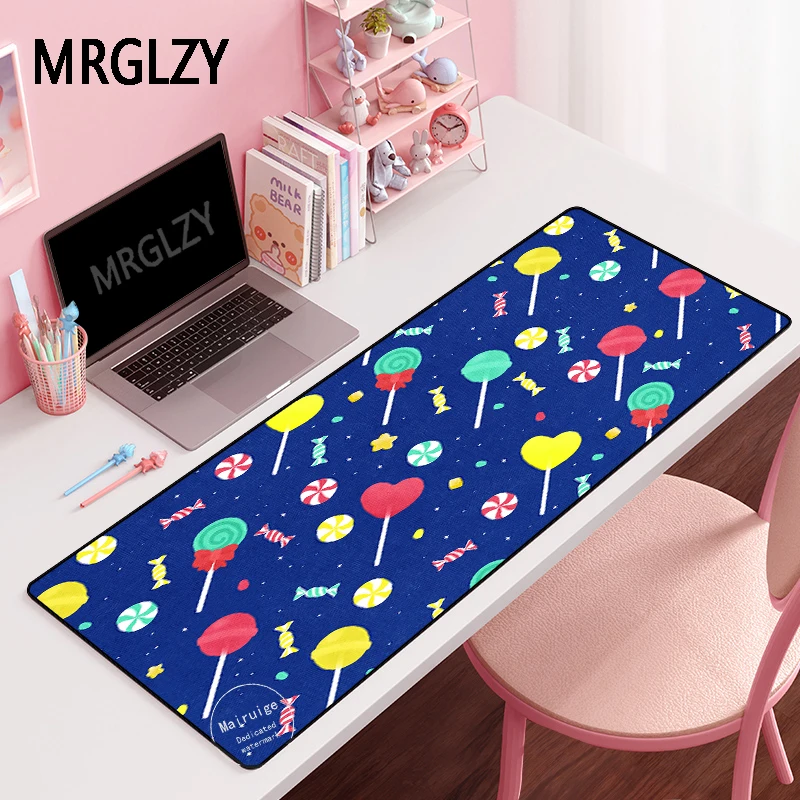 

MRGLZY Drop Shipping Kawaii XXL Mouse Pad Gamer Large DeskMat Computer Gaming Peripheral Accessories Girl Heart MousePad for LOL