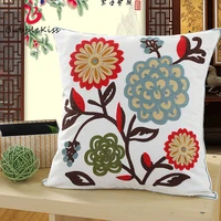 bubble kiss chinese embroidered flowers pillowcase bedroom living room sofa home decor chair cotton comfortable cushion cover