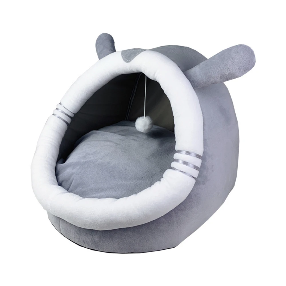 

Cat House Bag Warm Pet Basket Cozy Kitten Lounger Cushion Cat House Tent Very Soft Small Dog Mat Bag For Washable Cave Cats Beds