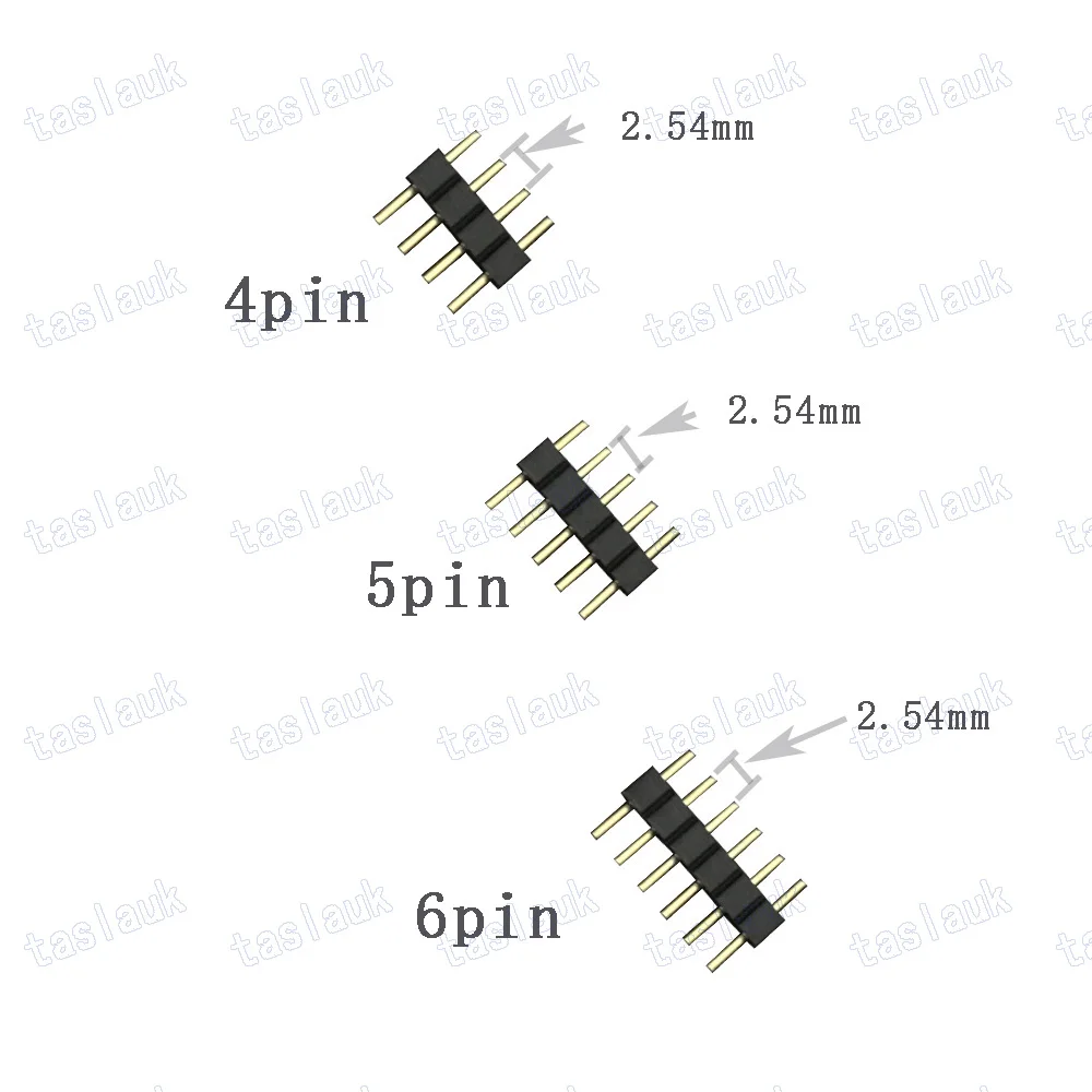 

10pcs needle 4 pin rgb/5pin rgbww 6pin/rgbcct connector for rgb/rgbw /rgbcct 5050 2835 led strip light led accessories