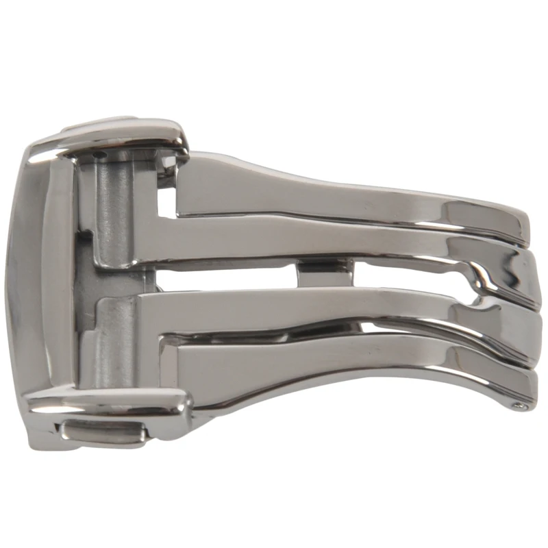 Горячая AD-18mm из нержавеющей стали раскладной ремешок для часов складная застежка