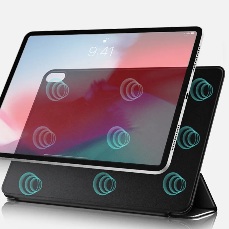

for iPad Pro11 Protective Cover Magnetic Suction Double-Sided Clip Flip Protective Case Free Lens Protector / Film