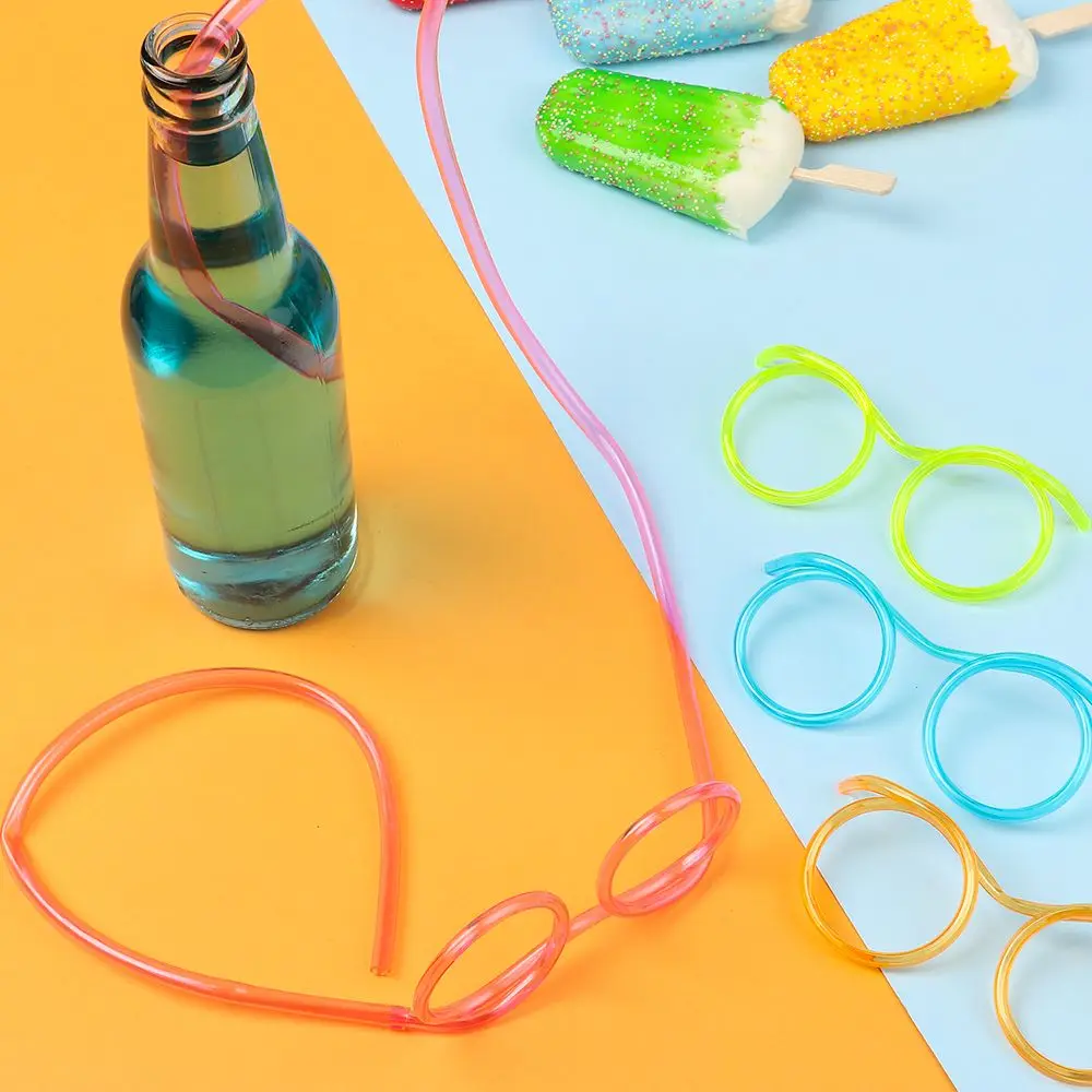 Hot Flexible DIY Accessories Soft Party Supplies Drinking Glasses Straw Funny Toy | Disposable Straws