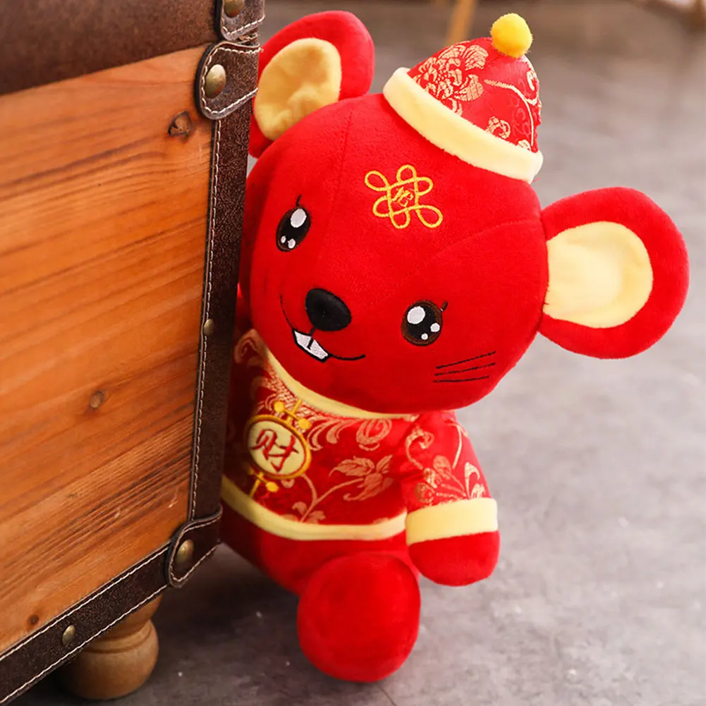 2020 Мышь плюшевая кукла повезло символ подарок мягкую игрушку Животные ежегодная