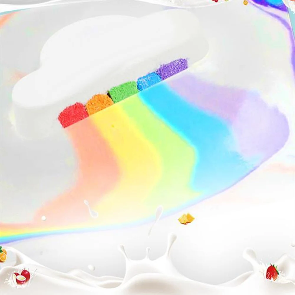 Новая соль Радужный мыльный шар пузырьковый уход за кожей ручной работы для