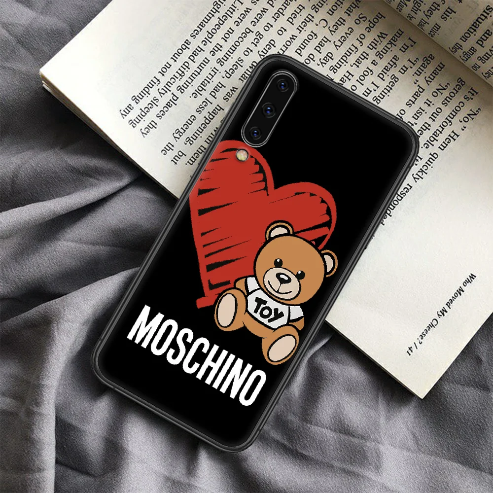 

Italy brand bear cartoon Phone Case For Samsung Galaxy A 3 5 7 8 10 20 20E 21S 30 30S 40 50 51 70 71 black Waterproof Trend Cell