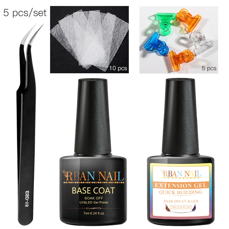 RBAN лак для ногтей поли Быстрый строительный Удлинительный УФ-гель набор