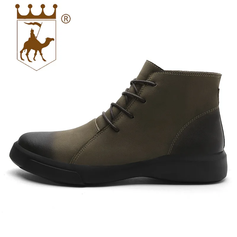 BACKCAMEL/осенне-зимние ботинки мужские кожаные в английском стиле ретро