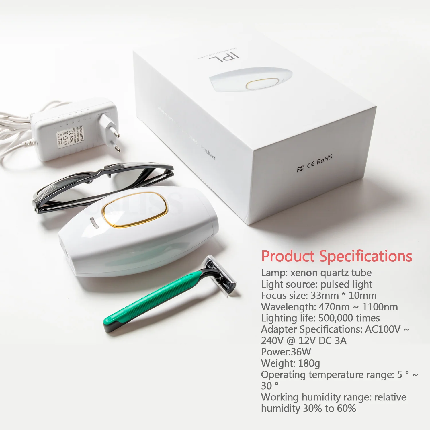 

Hair Removal IPL Epilator for Women Professional IPL Painless Bikini Facial Laser Epilator Ladies Permanent Hair Trimmer