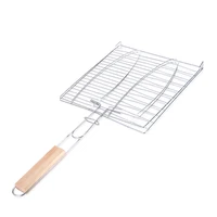 portable grill basket stainless steel bbq accessories grilling basket with removable handle bbq tools for vegetables kabob