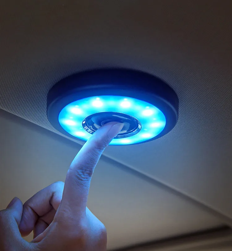 1 шт. Автомобильный сенсорный светильник на крышу обесцвечивающийся USB