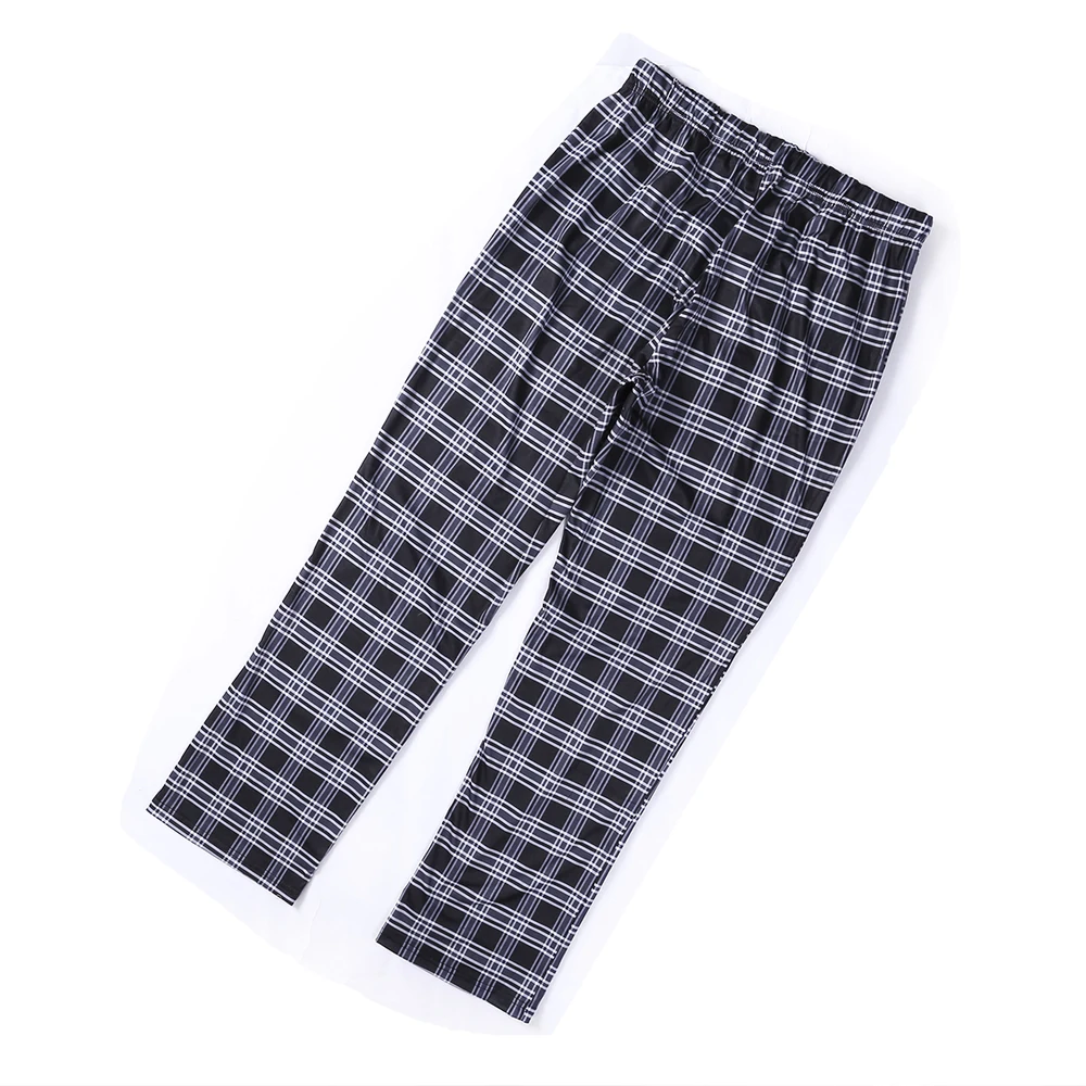 Size M-2XL Casual Loose Pants Trousers Men's Loose Sleep Bottoms Plaid Flannel Lounge/Pajama Pants plus size pajama pants