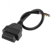obd ii 16pin female compatible connect opening line car diagnostic interface connectors with 26cm extension line pin socket