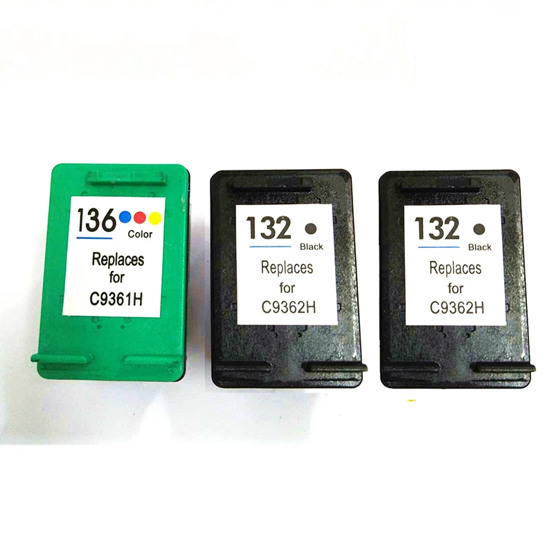 Vilaxh для HP 132 совместимый картридж с чернилами Замена 136 Photosmart 2573 C3183 1513 Officejet 6213 D4163