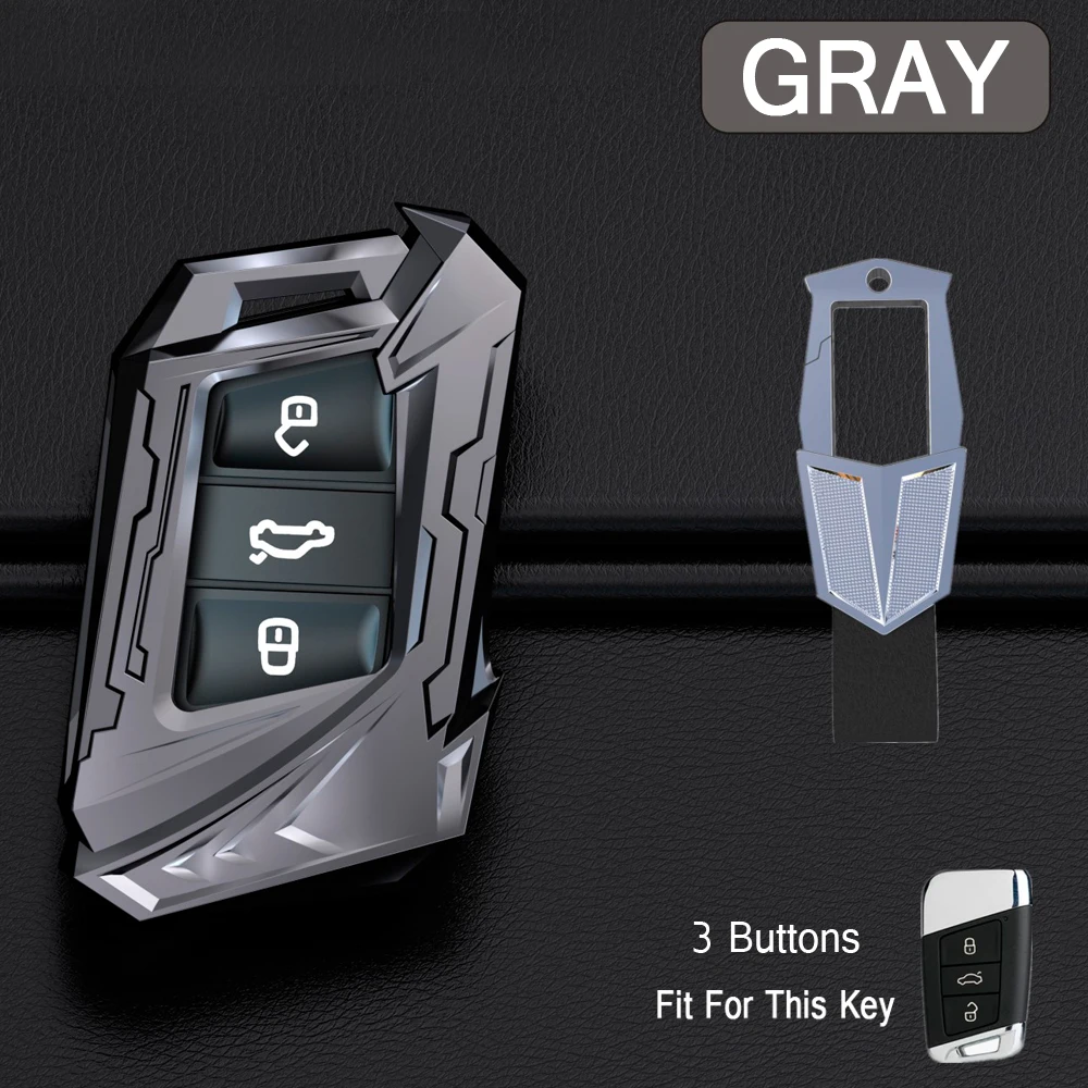 

Hot Sale Zinc Alloy Car Key Case For VW Volkswagen Skoda Superb Magotan Passat B8 A7 Golf Smart Remote Cover Accessories