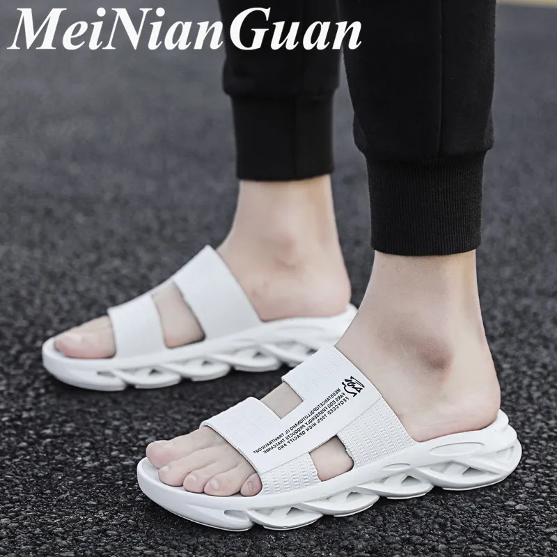 Шлепанцы L13 мужские для дома и душа мягкие пляжные сандалии плоская подошва