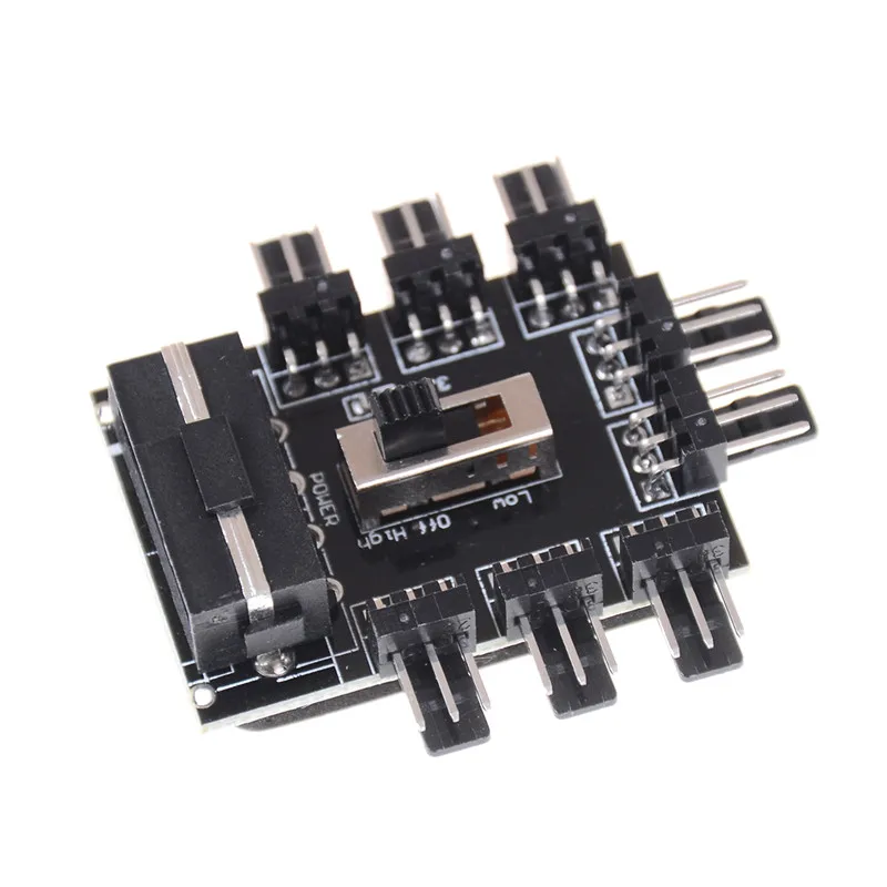 Новый PC IDE Molex 1-8 Way Splitter 3-контактный Вентилятор охлаждения Hub адаптер питания |