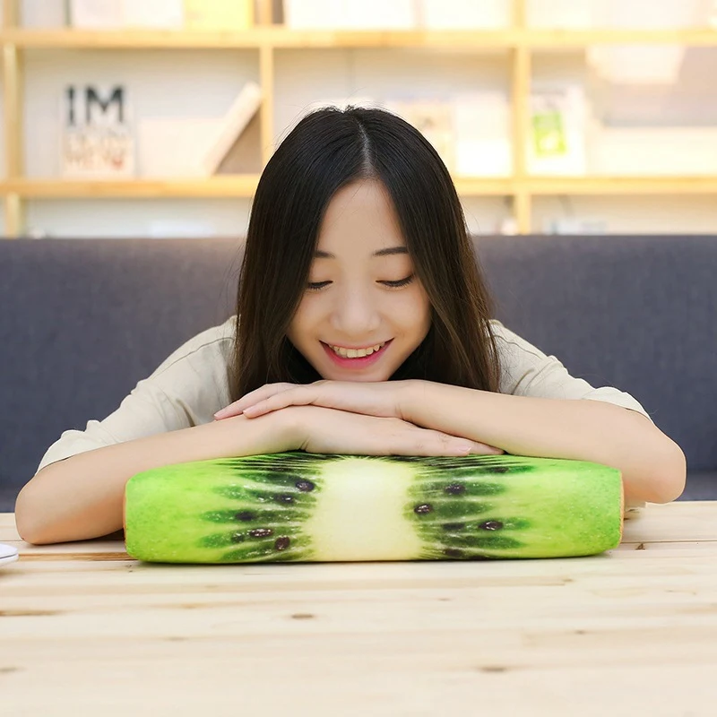 Новая подушка для сна имитация фруктов овальные подушки милые стула Подушка