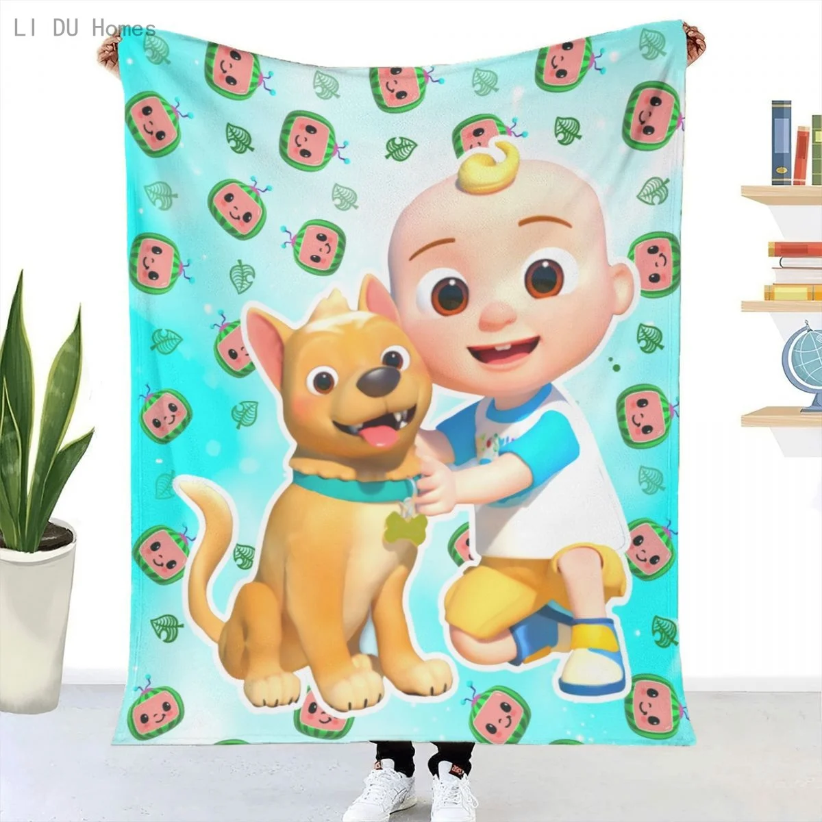 

Cocomelon одеяло супер мягкие и теплые плюшевые одеяла милые собаки и ребенка с принтом, детские одеяла для дивана или кровати