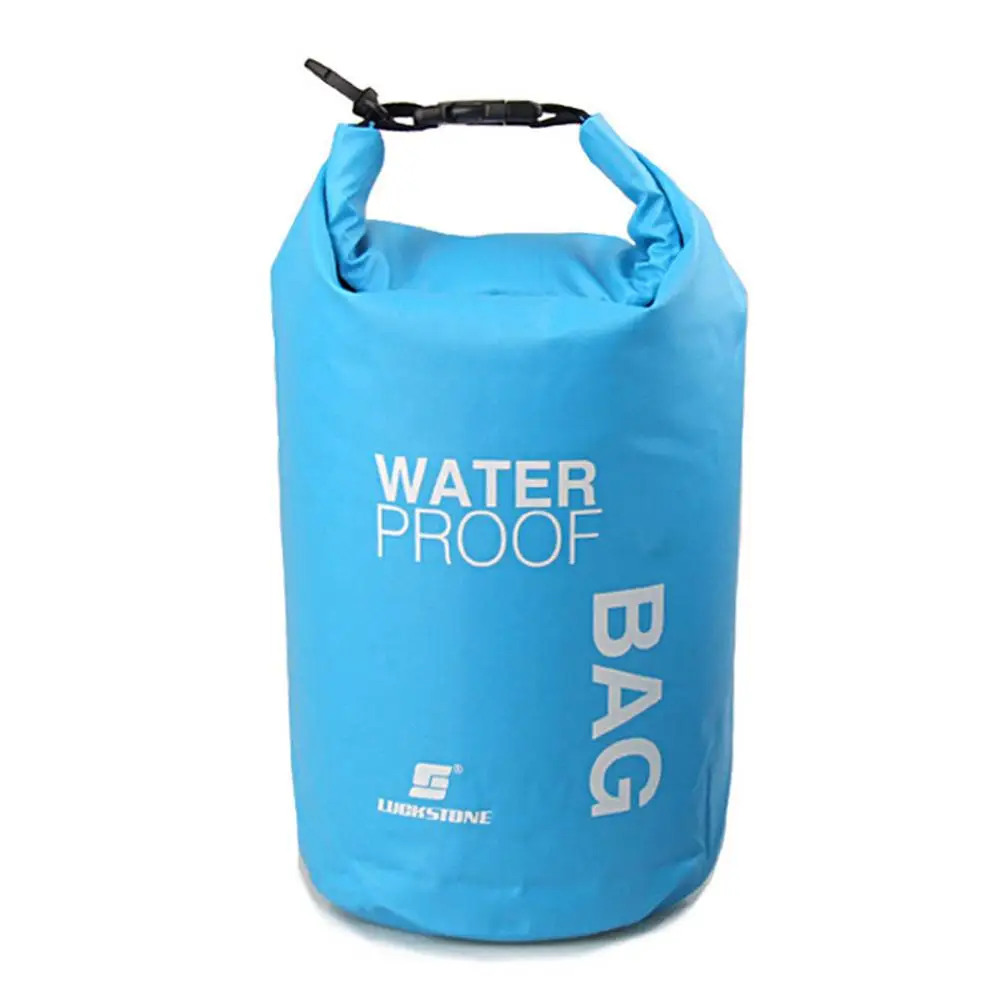 Синий цвет 2L водонепроницаемый рюкзак сухой мешок Сверхлегкий Водонепроницаемый ПВХ сумка рафтинг Кемпинг Туризм плавание Открытый Инструменты путешествия - Цвет: Синий цвет
