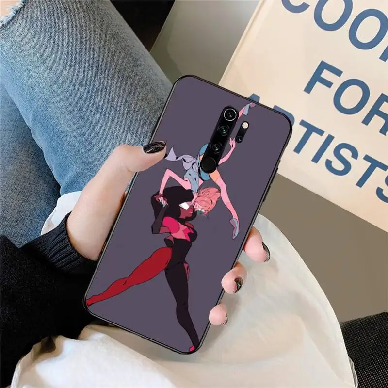 Мягкий резиновый чехол для телефона из ТПУ HPCHCJHM Steven Universe с жемчужинами и гранатом