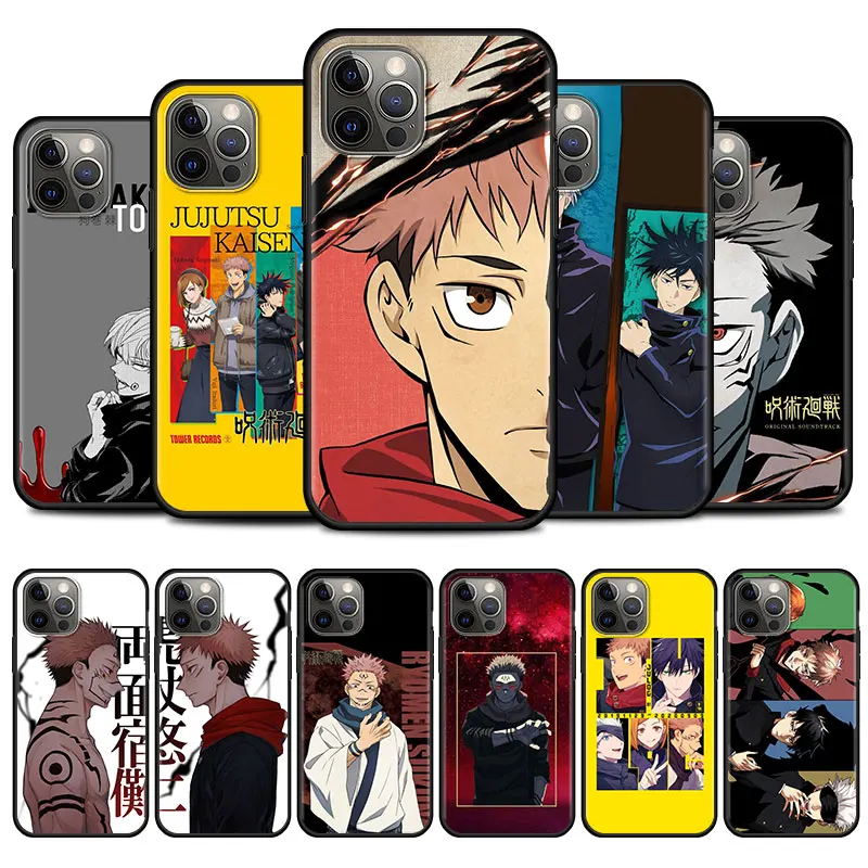 

Jujutsu Kaisen Satoru Gojo Anime Silicone Phone Case For iPhone 12 13 Mini 11 Pro Max X XS XR 7 8 6 6S Plus 5 5S SE 2020 Cover
