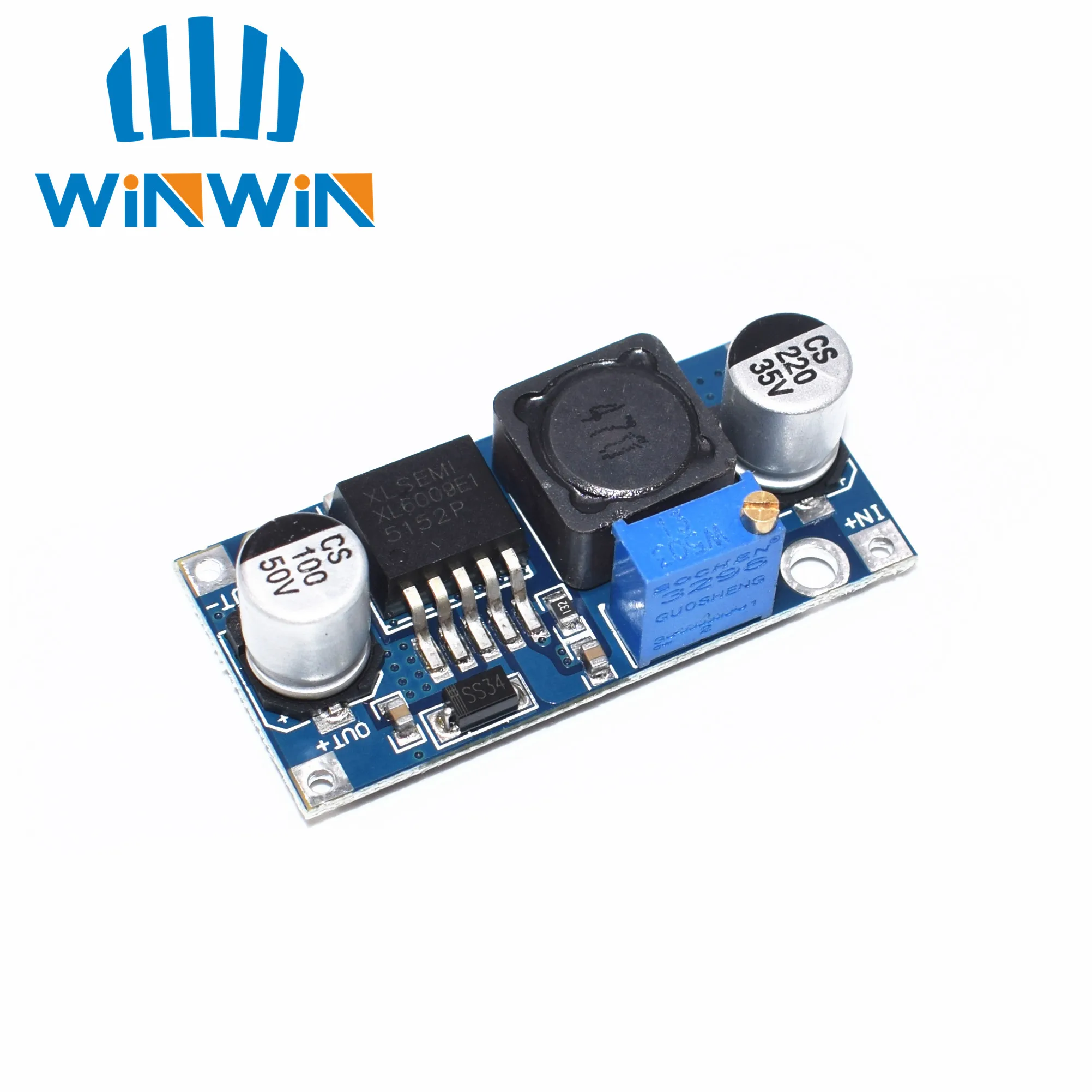 1pcsDC DC модуль питания XL6009 может повысить давление booster module super LM2577 Повышающий