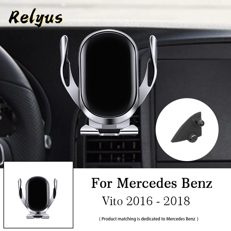 

15W Qi Car Wireless Charger Car Mobile Phone Holder Mounts Stand Bracket For Mercedes Benz Vito W447 2016 2017 2018 Accessories