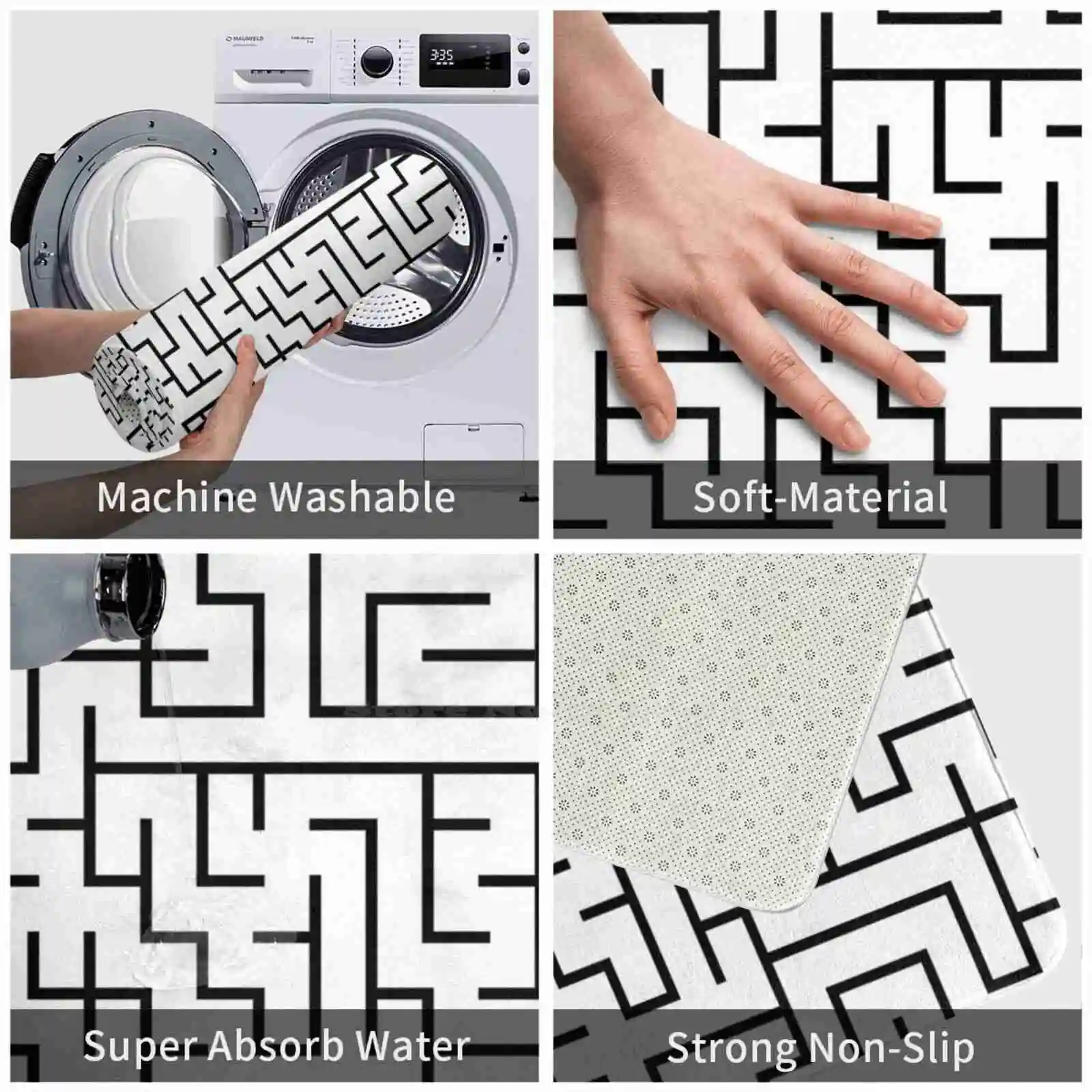 Мягкая подушка с лабиринтом домашний ковер дверной коврик автомобильный The Maze