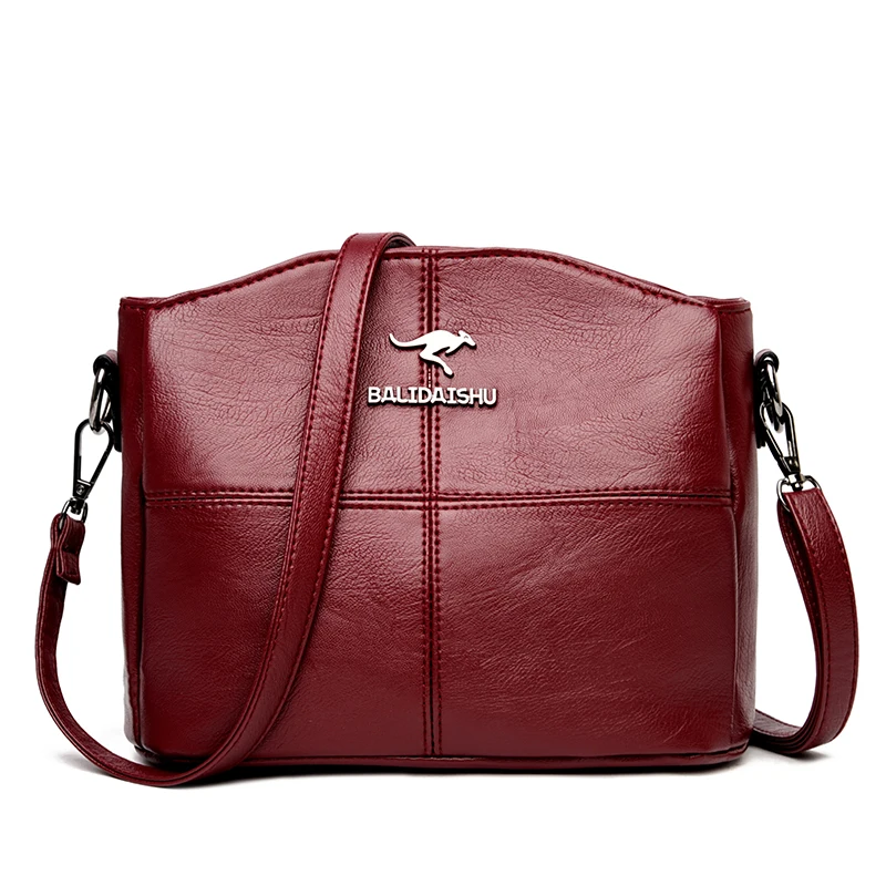 

Summer Bag Women's Large-Capacity Shoulder Bag Top Handbag Ladies 2021 Casual Bag High-Quality Soft Leather Messenger Bag