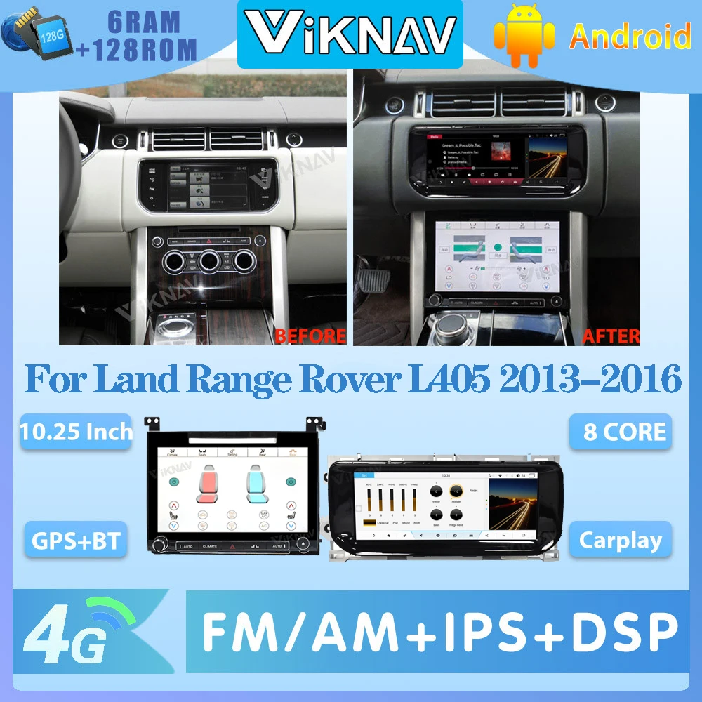 

Сенсорный ЖК-дисплей 10,4 дюйма для контроля климата Land Range Rover Vogue SVA L405 2013-2017, оригинальный автомобильный Кондиционер