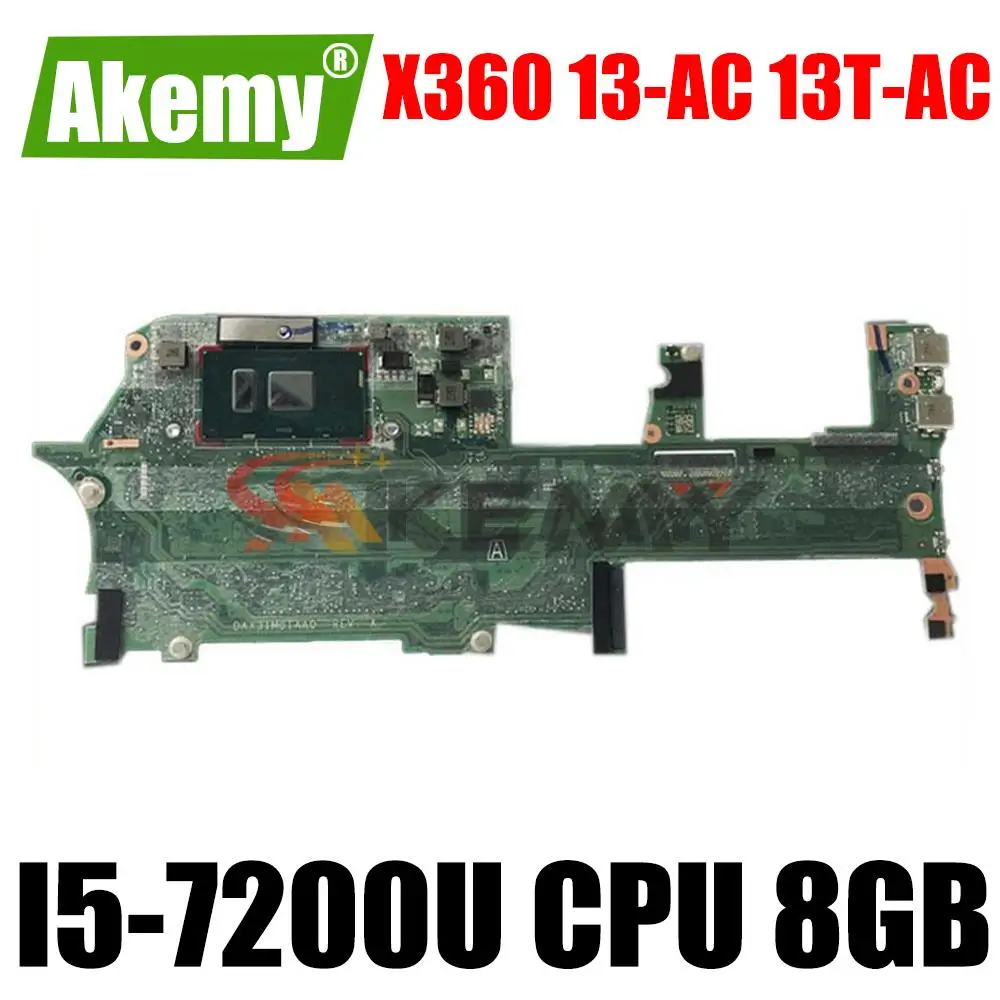 

Материнская плата для ноутбука HP Spectre x360 13-AC 13T-AC, 918044-601, 918044-001, DAX31MB1AA0 с процессором i5-7200U, 8 ГБ, полностью протестирована