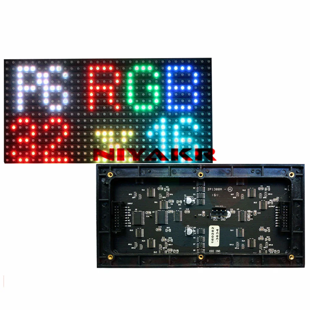 Módulo Led Smd3528 P6 de gran brillo, matriz Led Rgb, precio P6, 96mm x 192mm, 16x32 píxeles, Hub75