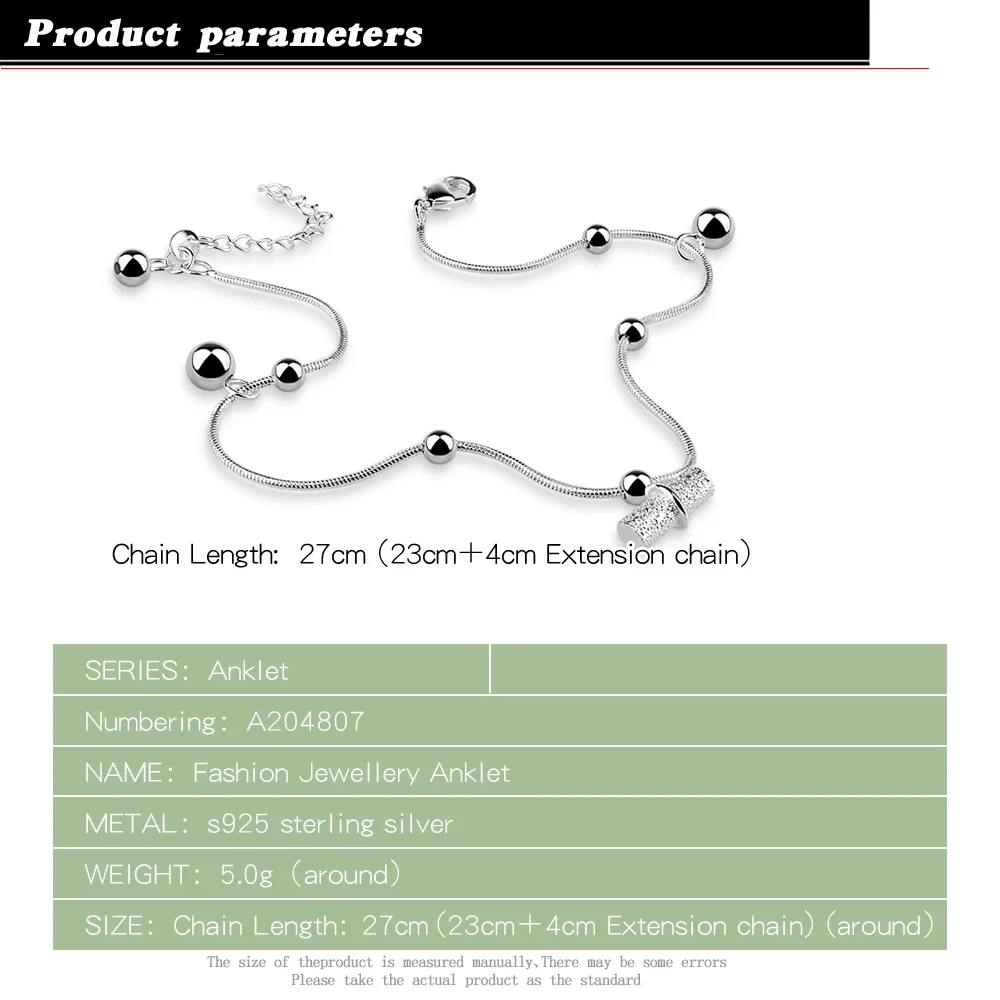 Летние Стильные Ювелирные изделия из серебра 925 подлинной стерлингового браслет