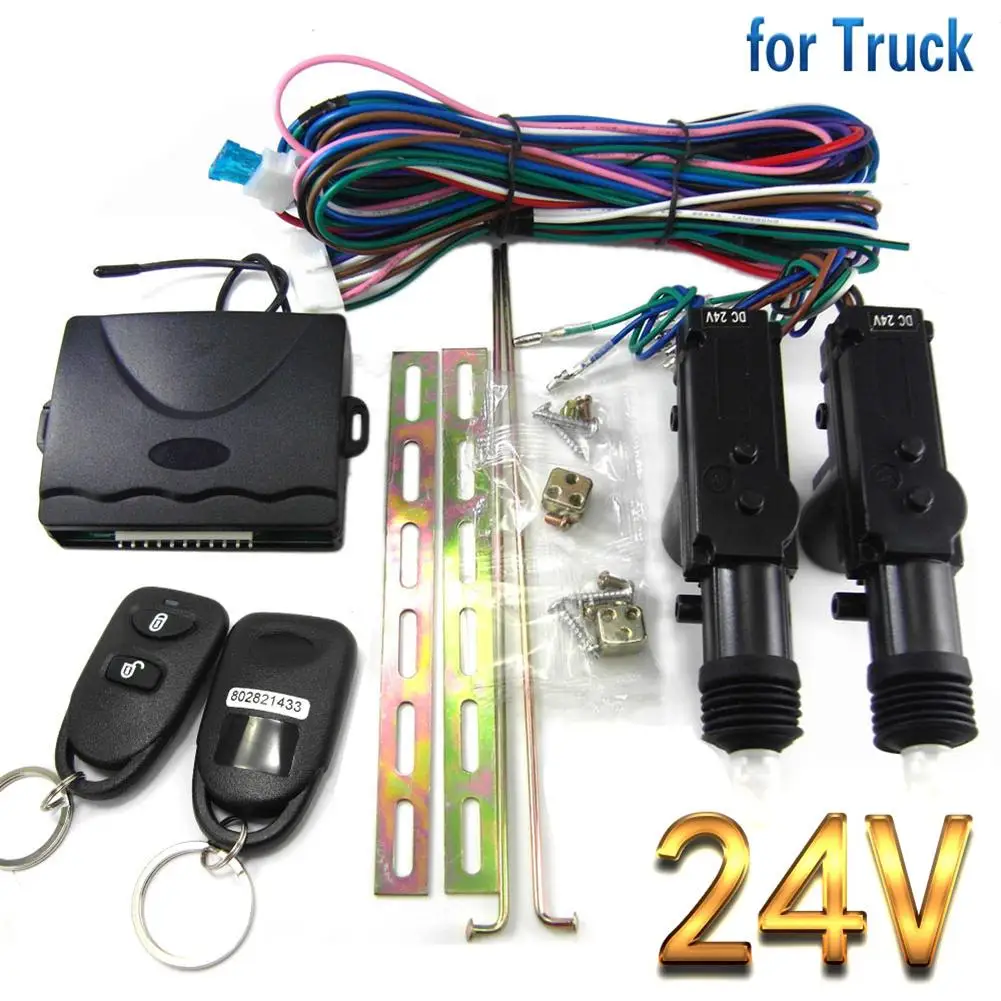24V Car Remote Central Door Lock sistema senza chiave telecomando sistemi di allarme per auto chiusura centralizzata con Kit centrale remoto automatico