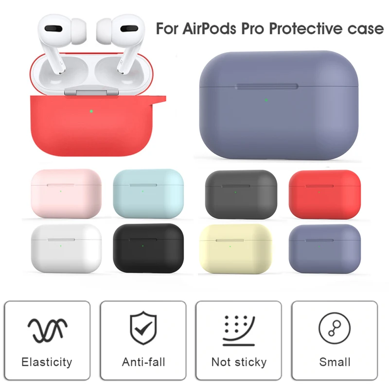 Силиконовый чехол для Airpods Pro беспроводной с Bluetooth Apple наушников Air Pods Pro|Аксессуары