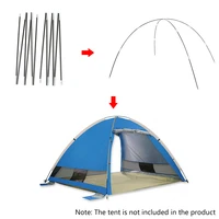 2021 new arrival portable lightweight outdoor camping tent poles support rods hiking backpacking beach shelter tarp awning pole