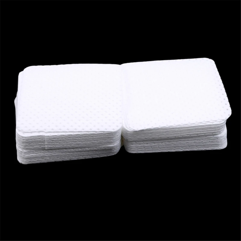 100 шт. хлопковое очищающее средство без ворса для удаления лака ногтей салфетки