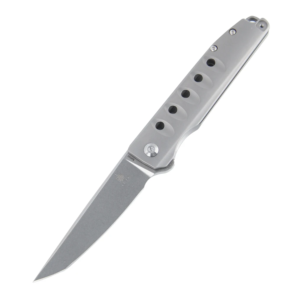 Kizer knife tactical noble KI4550 2020 new camping titanium handle with special holes outdoor tool | Инструменты