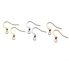 50 шт., серьги-Крючки из нержавеющей стали цвета розового золота, гипоаллергенные аксессуары для ювелирных изделий