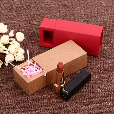 With Kraft Red Black Delicate Drawer Display Gift Box Wedding Cookie Candy Cake Boxes