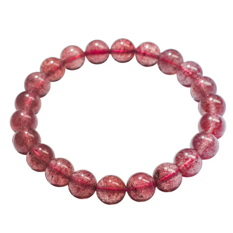 

Natural Crystal Strawberry Crystal Bracelet Women's Single-circle Bracelet Gift Accessories for Women