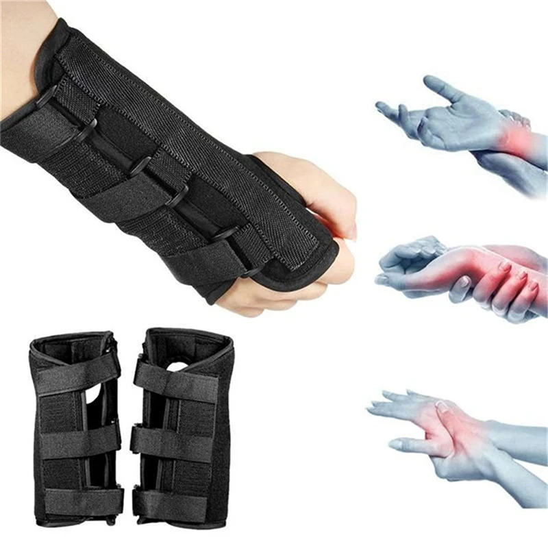 Medical Wrist Brace Support Pads Sprain Forearm Splint for Band Strap Protector Safe Carpal Tunnel | Красота и здоровье