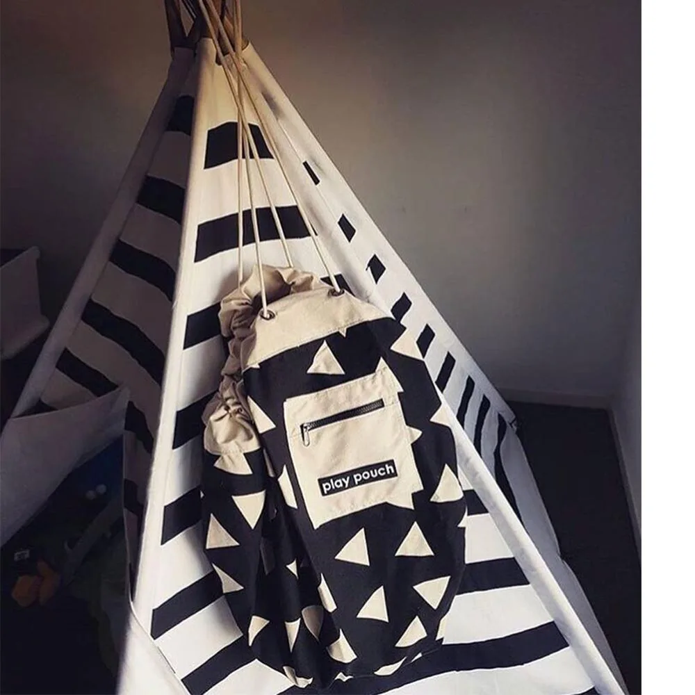 Большая сумка на молнии для хранения детских игрушек с ручкой портативная