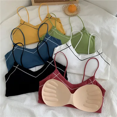 

Free Shipping New Fashion Tube Top Underwear Girl Sports Bra Sling Junior High School Students Vest Chest Wrapped
