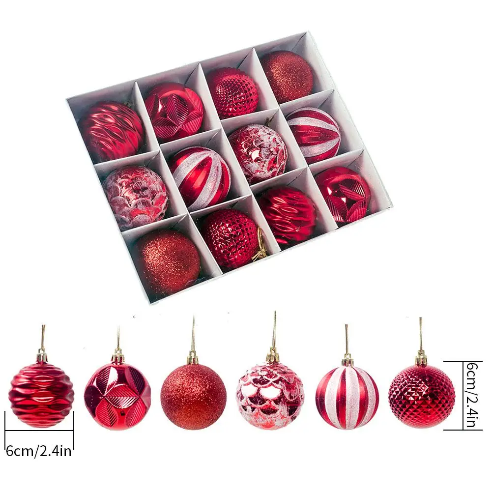Рождественские шары украшения для рождественской елки небьющиеся большой