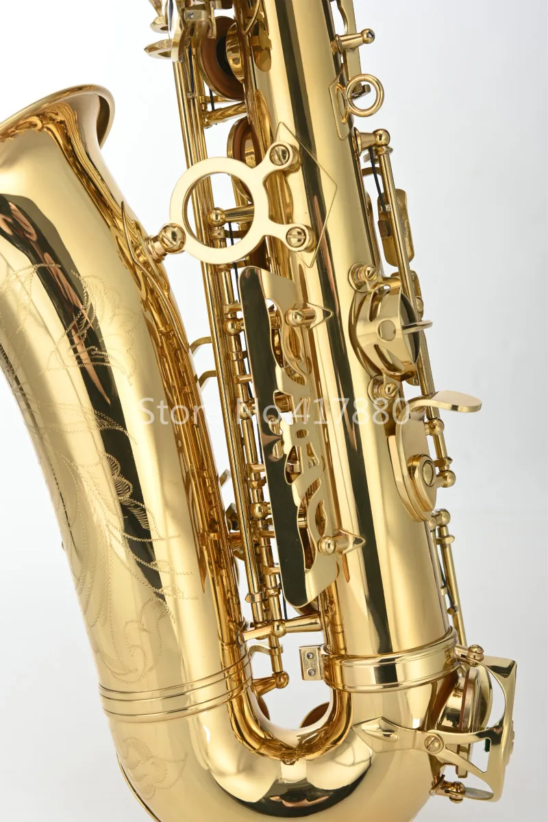 MARGEWATE Eb Tune Alto E плоский саксофон латунная Золотая политура высокого качества